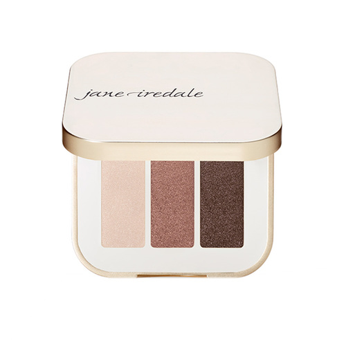 jane iredale PurePressed Eye Shadow Triple - Triple Cognac, 0.7g/0.02 oz jane iredale PurePressed Eye Shadow Triple - Blue Hour on white background