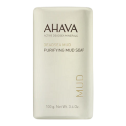 Purifying Mud Soap on white background