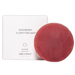 Raspberry Clarifying Bar on white background