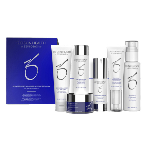 ZO Skin Health Redness Relief + Barrier Defense Program, 1 set ZO Skin Health Redness Relief + Barrier Defense Program on white background