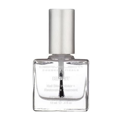 Dermelect Cosmeceuticals Resist Nail Bite Inhibitor + Restorative Treatment, 12ml/0.4 fl oz Dermelect Cosmeceuticals Resist Nail Bite Inhibitor + Restorative Treatment on white background