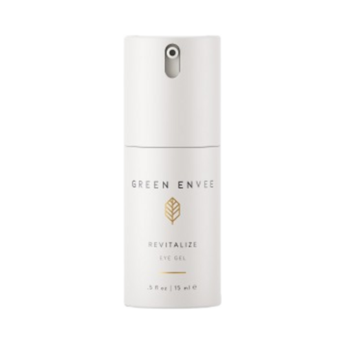 Green Envee Revitalize Eye Gel on white background