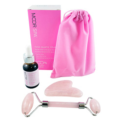 Rose Quartz Ritual on white background