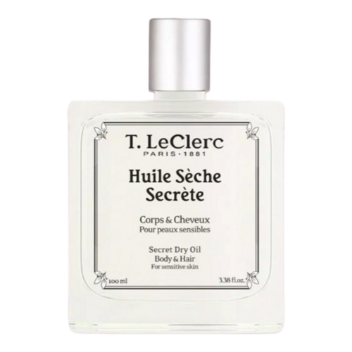 T LeClerc Secret Dry Oil, 100ml/3.38 fl oz T LeClerc Secret Dry Oil on white background