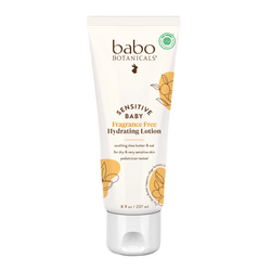 Sensitive Baby Fragrance Free Daily Hydra Lotion on white background