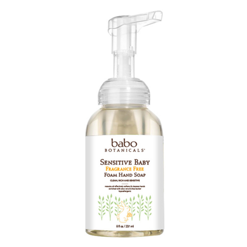 Babo Botanicals Sensitive Baby Hand Soap, 237ml/8 fl oz Babo Botanicals Sensitive Baby Hand Soap on white background