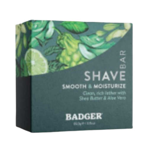 Badger Balms Shave Soap, 89g/3.14 oz Badger Balms Shave Soap on white background