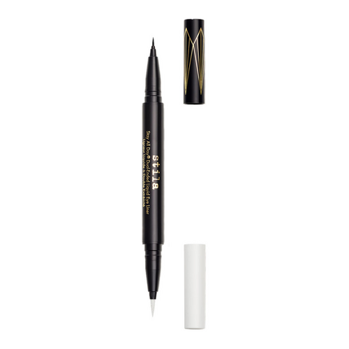 Stila Stay All Day Dual-Ended Waterproof Liquid Eye Liner - Dark Brown, 1 piece Stila Stay All Day Dual-Ended Waterproof Liquid Eye Liner - Dark Brown on white background