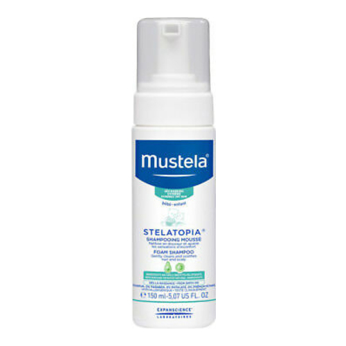 Mustela Stelatopia Foaming Shampoo, 150ml/5.07 fl oz Mustela Stelatopia Foaming Shampoo on white background