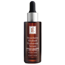Strawberry Rhubarb Hyaluronic Serum on white background