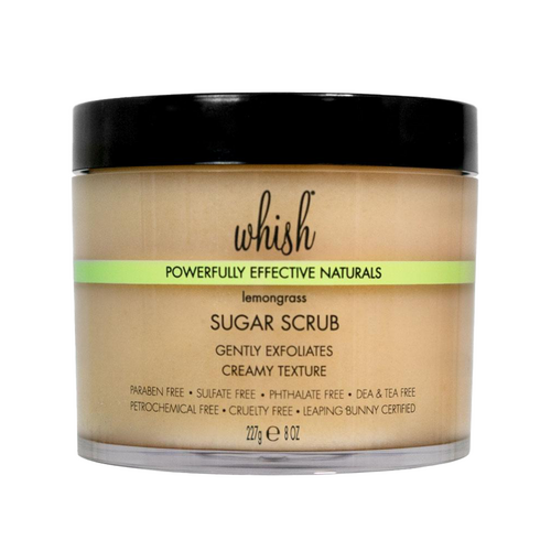 Whish Sugar Scrub - Coconut, 227g/8 oz Whish Sugar Scrub - Coconut on white background