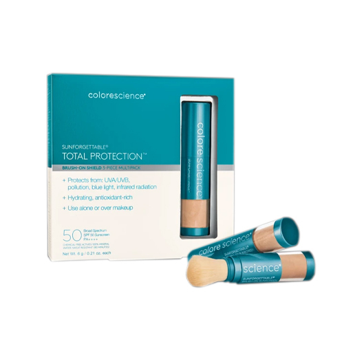 Colorescience EnviroScreen Total Protection Brush-On Shield SPF 50 Multipack - Medium, 1 set Colorescience EnviroScreen Total Protection Brush-On Shield SPF 50 Multipack - Medium on white background