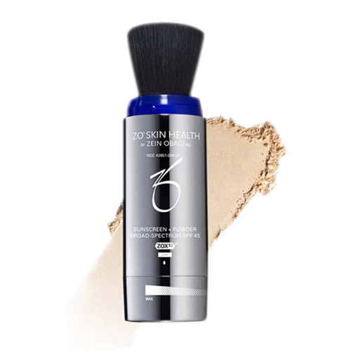 ZO Skin Health Sunscreen + Powder Broad-Spectrum SPF 45 - Deep on white background