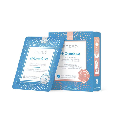 Foreo UFO Activated Masks - H2Overdose, 6 sheets Foreo UFO Activated Masks - H2Overdose on white background