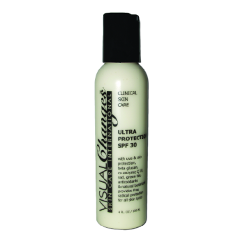Visual Changes Ultra Protection SPF 30, 120ml/4 fl oz Visual Changes Ultra Protection SPF 30 on white background