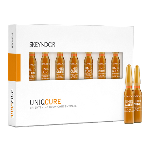 Skeyndor Uniqcure - Brightening Glow Concentrate, 7 x 2ml/1 fl oz Skeyndor Uniqcure - Brightening Glow Concentrate on white background
