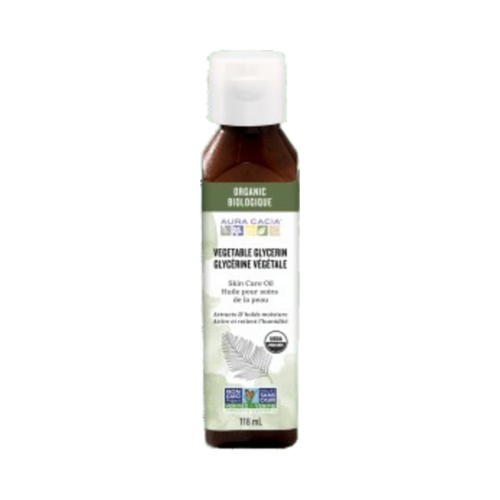 Aura Cacia Vegetable Glycerin - Organic, 118ml/3.99 fl oz Aura Cacia Vegetable Glycerin - Organic on white background