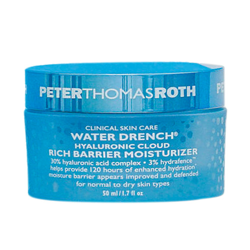 Peter Thomas Roth Water Drench Hyaluronic Cloud Rich Barrier Moisturizer, 50ml/1.69 fl oz Peter Thomas Roth Water Drench Hyaluronic Cloud Rich Barrier Moisturizer on white background