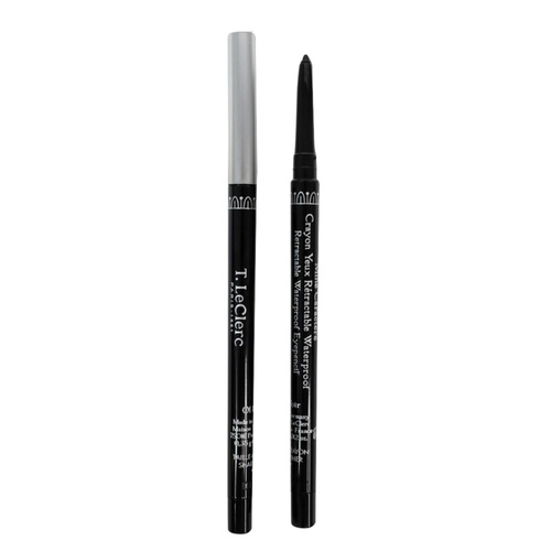 T LeClerc Waterproof Retractable Eye Pencil - 01 Noir, 0.35g/0.01 oz T LeClerc Waterproof Retractable Eye Pencil - 01 Noir on white background