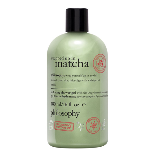 Philosophy Wrapped Up In Matcha Hydrating Shower, 480ml/16 fl oz Philosophy Wrapped Up In Matcha Hydrating Shower on white background