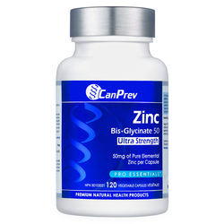 Zinc Bis-Glycinate 50 - Ultra Strength on white background