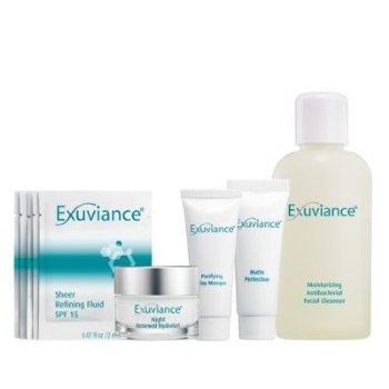 Exuviance  on white background