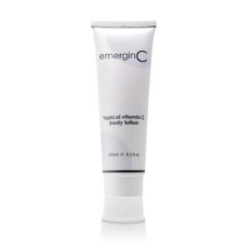 emerginC Vitamin C body lotion 250 mL emerginC on white background