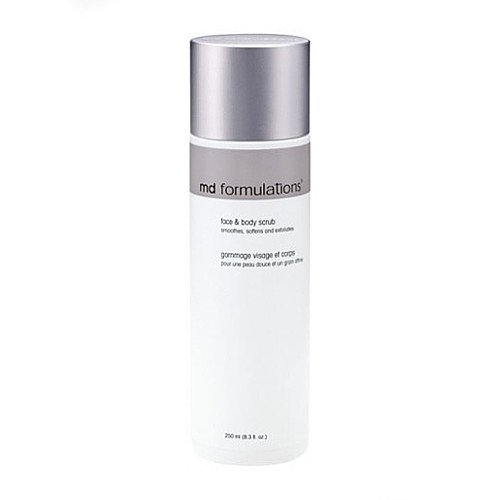 MD Formulations Face And Body Scrub, 250ml/8.3 fl oz MD Formulations Face And Body Scrub on white background