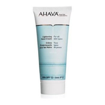 Ahava Lightening Hand Cream SPF12 100 ml / 3.4 fl. oz Ahava Lightening Hand Cream SPF12 on white background