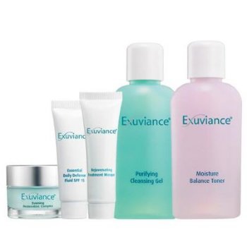 Exuviance  on white background