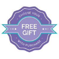 Available Free Gift on white background