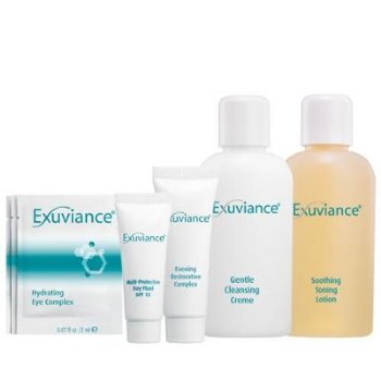 Exuviance  on white background