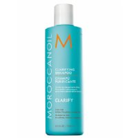 Clarify Shampoo on white background