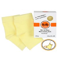 Heel & Elbow Moisturizing Sock on white background